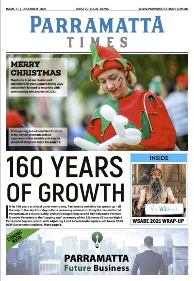 Parramatta Times Dec 2021 edition cover
