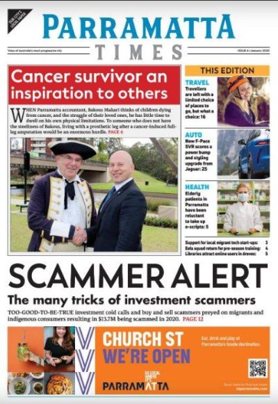 Parramatta Times Jan 2021 edition cover