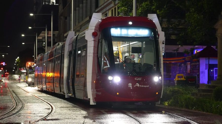 Tram testing kicks off in Parramatta CBD