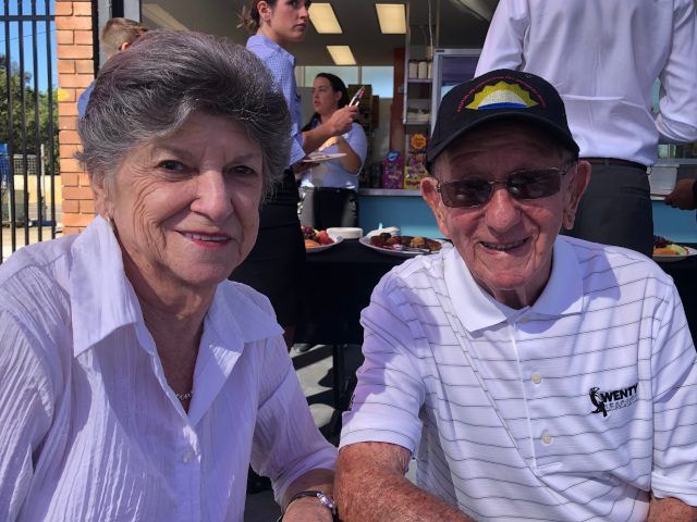 Trevor, 92, celebrates the reopening of his beloved Wenty Pool