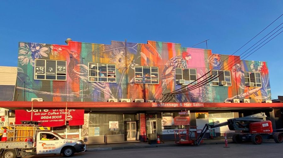Mural inspired by native wildlife breathes new life into Rydalmere