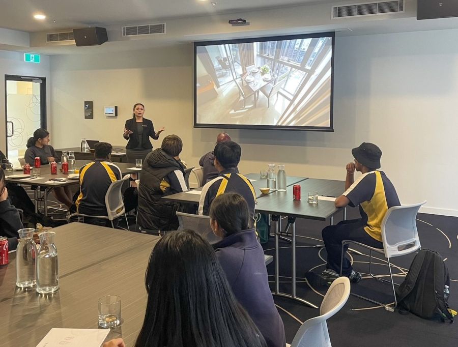 SKYE Suites Parramatta welcomes students for a Work Inspiration Day